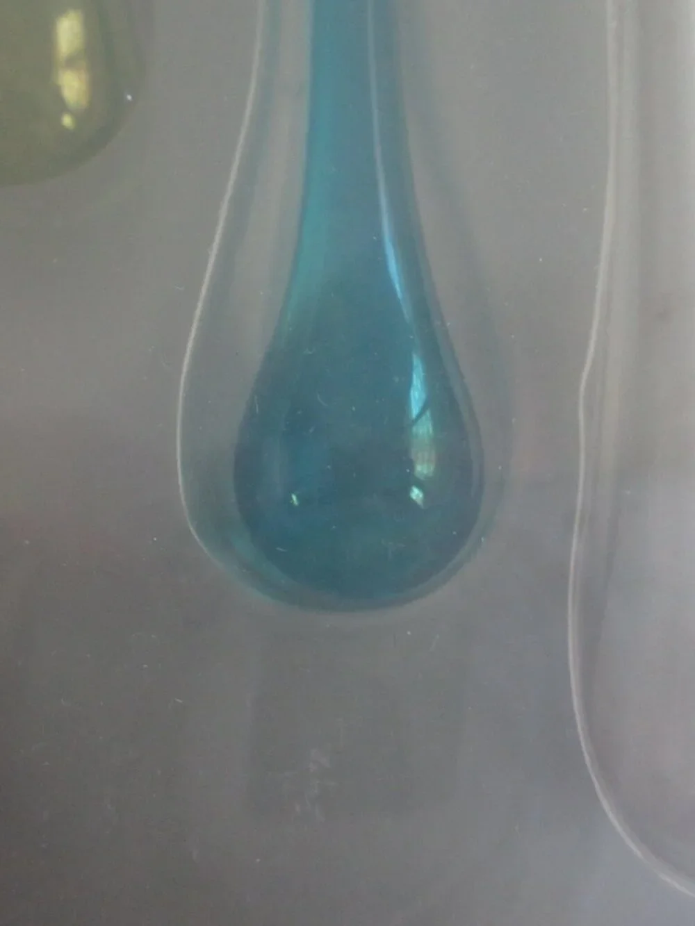 Pier 1 Imports Colored Glass Icicle Tear Drop Christmas Ornaments Set Of 9 NEW